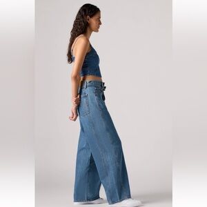 Levi's Blue Flare Wide-Leg Jeans